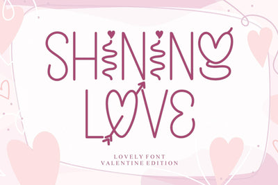 SHINING LOVE Font Afandi Studio 