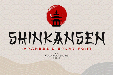 Shinkansen - Display Font Font Alpaprana Studio 