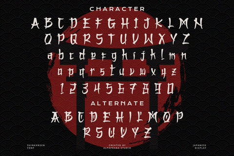 Shinkansen - Display Font Font Alpaprana Studio 