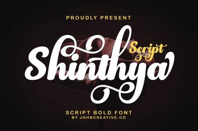 Shinthya Script Font mr.johncreative.co 