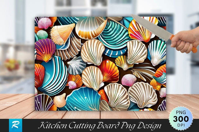Shiny Colorful Flowers Background Wallpaper Cutting Board Sublimation Regulrcrative 