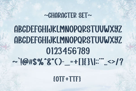 Shiny Snowflake Font Masyafi Studio 