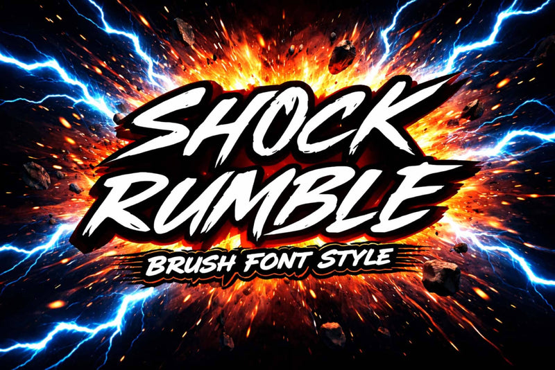 Shock Rumble Font Prasetya Letter 