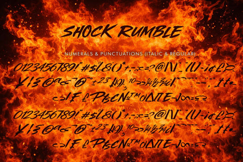 Shock Rumble Font Prasetya Letter 