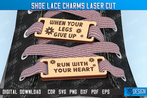 Shoe Lace Charms Laser Cut Bundle, Wooden Shoe Accessories, Customizable Shoe Lace Charms, Footwear Accessorizing, Boot Charm SVG Fly Design 