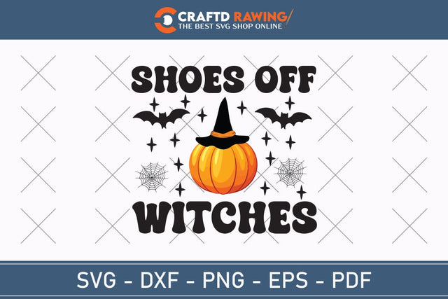 Shoes Off Witches Halloween Svg, Halloween Png , Halloween Clipart, Ghost Svg, Halloween Shirt Svg, Hippie Svg, Retro Svg, Svg Bundle, Sublimation Designs SVG Debashish Barman 