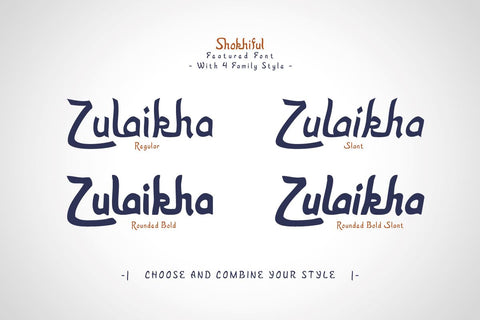 Shokhiful - Arabic Style Font Font twinletter 