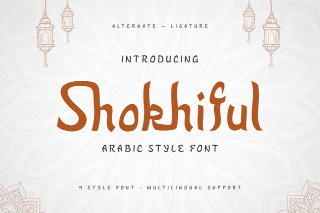Shokhiful - Arabic Style Font Font twinletter 