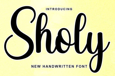 Sholy Script Font muhammadzeky 