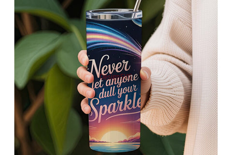 Shooting Star Sparkle 20oz Tumbler Wrap Sublimation DesignSVG 