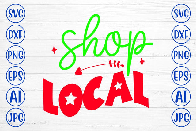 Shop Local Retro SVG SVG Syaman 