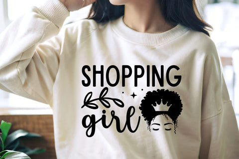 Shopping girl svg design SVG Regulrcrative 