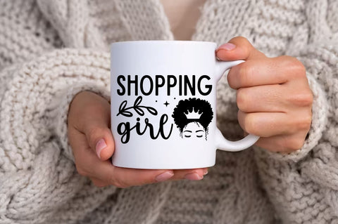 Shopping girl svg design SVG Regulrcrative 