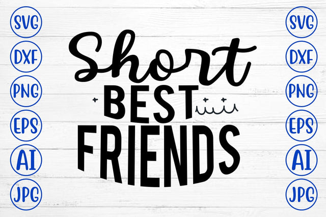 Short Best Friends SVG SVG Syaman 