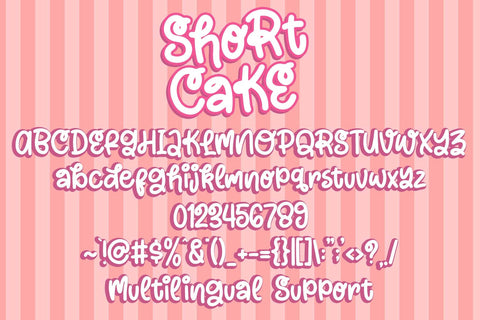 Short Cake Font Font Dm Letter Studio 
