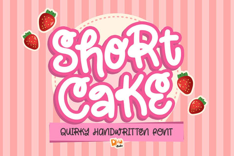 Short Cake Font Font Dm Letter Studio 