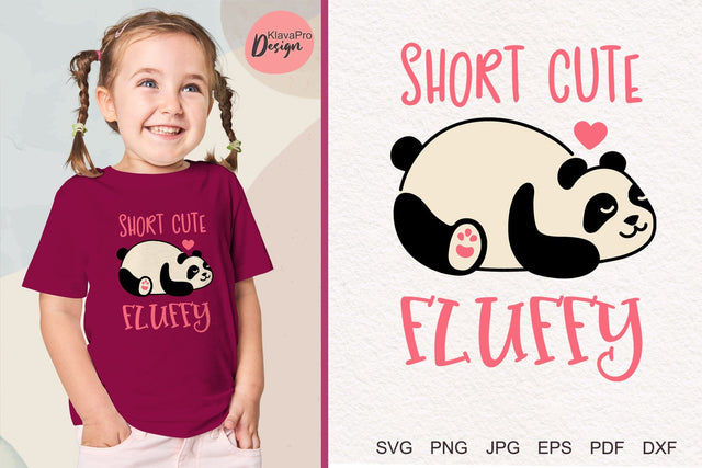Short Cute Fluffy | Panda layered SVG SVG Klava P 