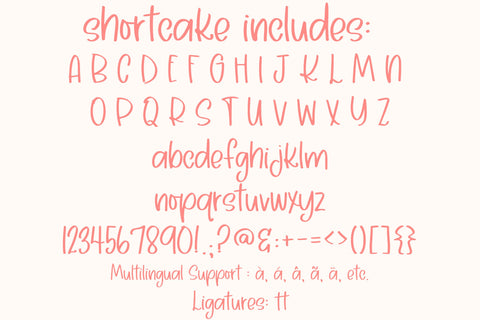 Shortcake, a fun handwritten font, fun fonts for cricut Font Designing Digitals 