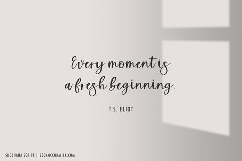 Shoshana Script Font Beck McCormick 