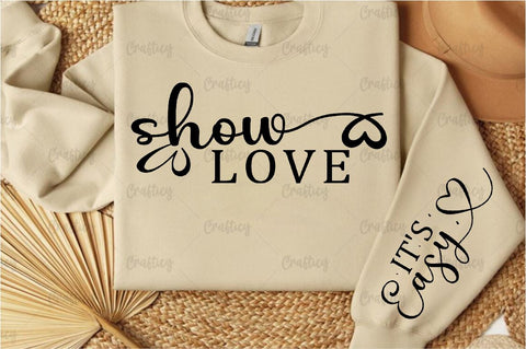 Show love Sleeve SVG Design SVG Designangry 