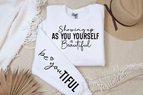 Showing up as you yourself Sleeve SVG Design, Mother's Day Sleeve SVG SVG Regulrcrative 