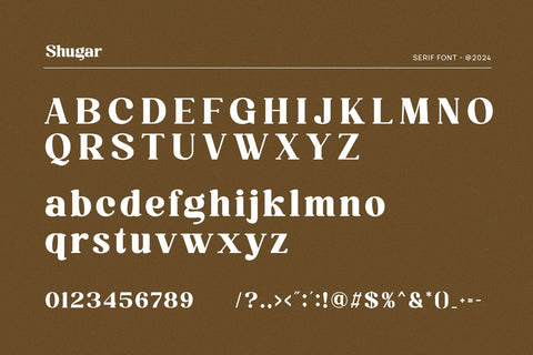 Shugar - Classy & Stylish Serif Font studioalmeera 