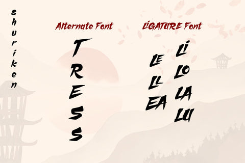 Shuriken Font BB Digital Arts 