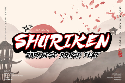 Shuriken Font BB Digital Arts 