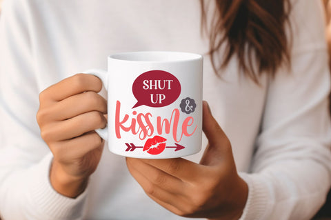 Shut up and kis me svg Design SVG Regulrcrative 