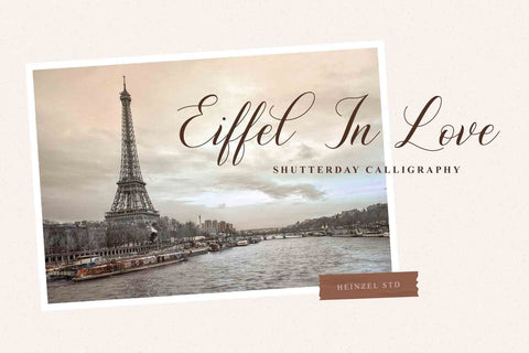 Shutterday Calligraphy Script Font Heinzel Studio 