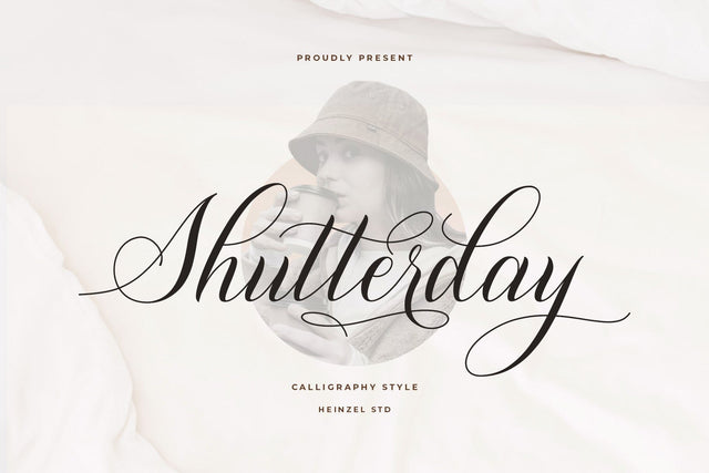 Shutterday Calligraphy Script Font Heinzel Studio 