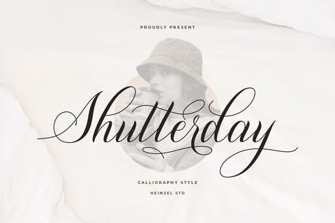 Shutterday Calligraphy Script Font Heinzel Studio 