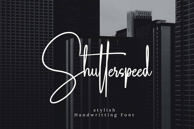 Shutterspeed Font LetterdayStudio 