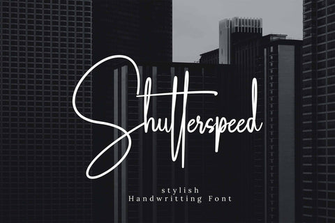 Shutterspeed Font LetterdayStudio 