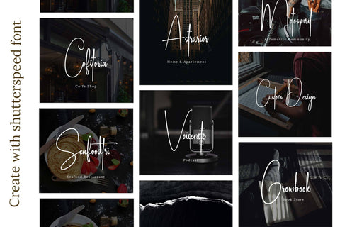 Shutterspeed Font LetterdayStudio 