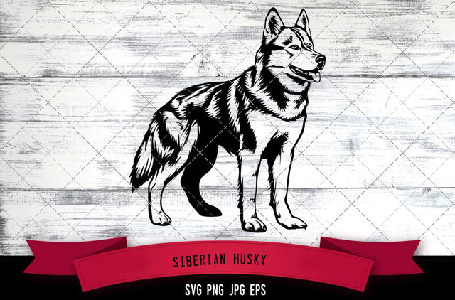 Siberian Husky SVG, Dog SVG, Logo - Digital Download with Commercial License for Cricut, Silhouette, Scan N Cut Crafting SVG Loveleen Kaur 