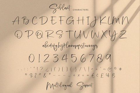 Sibilant - Handwritten Font Font Alpaprana Studio 