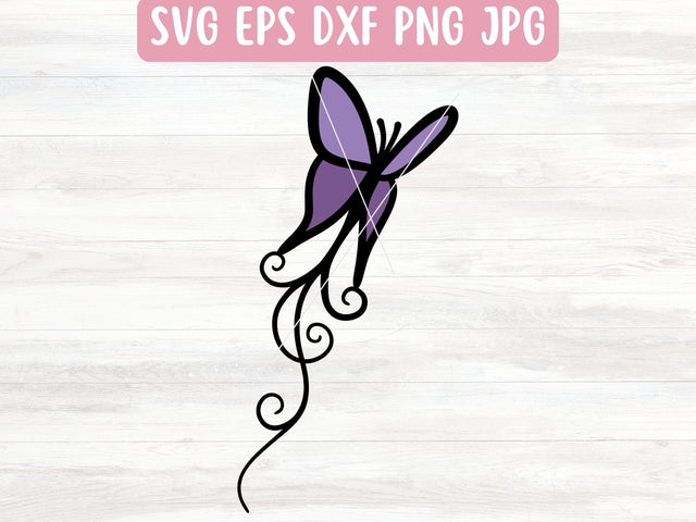 Side Butterfly SVG File for Cricut or Silhouette SVG Apple Grove Designs 