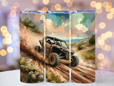 Side By Side Tumbler, ATV Wrap Design, Sublimation PNG, 20oz Tumbler Design, Outdoor Adventure Gift, ATV Lover Gift, Custom Tumbler Wrap Sublimation SvggirlplusArt 