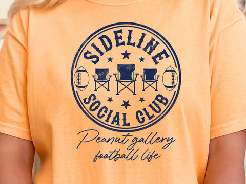 Sideline Social Club Football SVG, Family Shirt Design, Football Design Svg SVG DesignDestine 