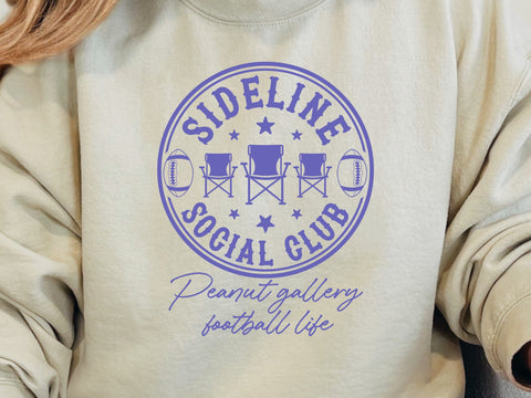 Sideline Social Club Football SVG, Family Shirt Design, Football Design Svg SVG DesignDestine 