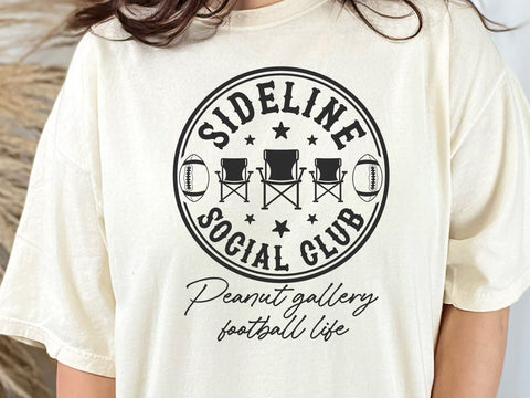 Sideline Social Club Football SVG, Family Shirt Design, Football Design Svg SVG DesignDestine 