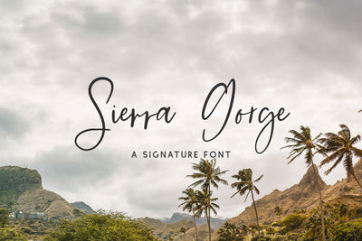 Sierra Gorge Script Font Beck McCormick 