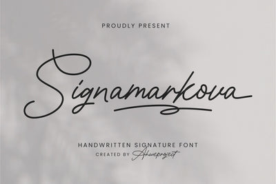 Signamarkova Font ahweproject 