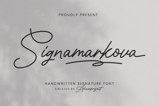 Signamarkova Font ahweproject 