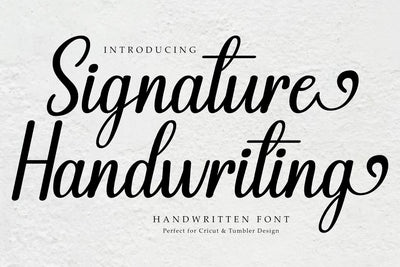 Signature Handwriting - Elegant Handwriting Font Font Masyafi Studio 