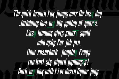 Silent Blade - Modern Blackletter Font Font Mozzatype 