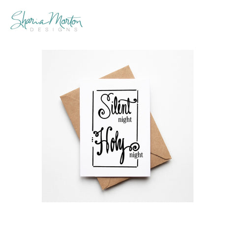 Silent Night Holy Night Design SVG Sharia Morton Designs 