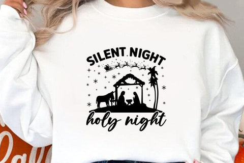 Silent night holy night SVG Angelina750 