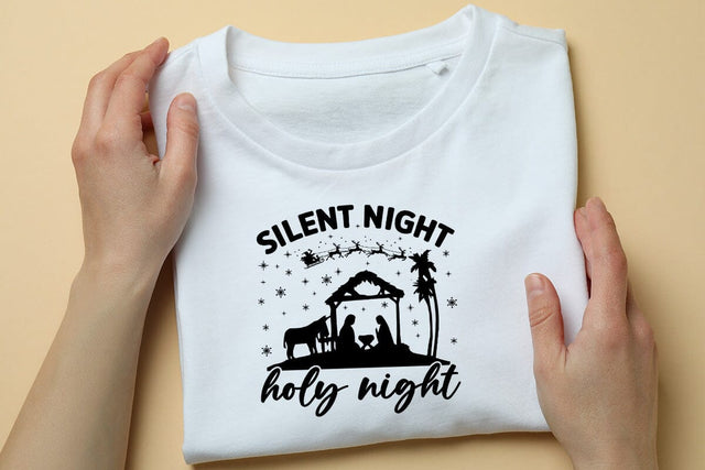 Silent night holy night SVG Angelina750 